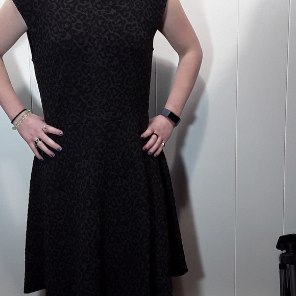 cheetah print midi dress